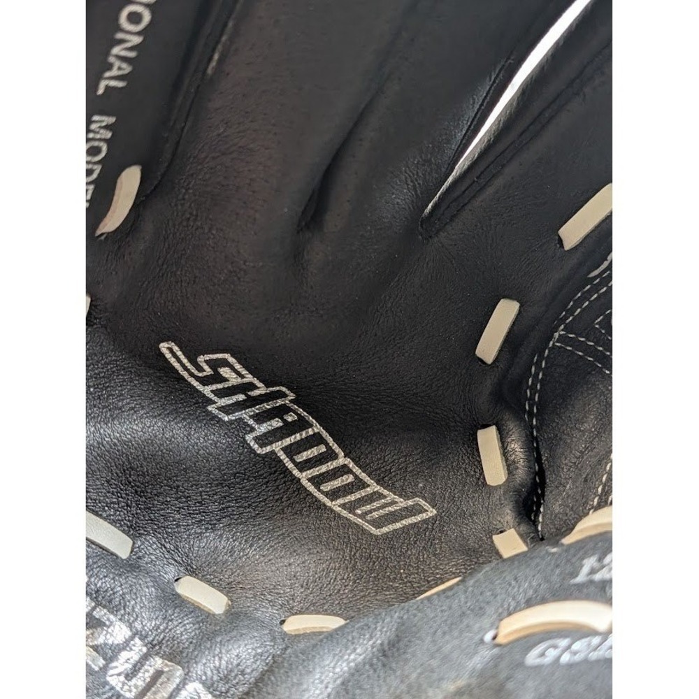 Mizuno Baseball Glove Left Hand Thrower 12 Inch Black Good Leather Mitt - Picture 10 of 11